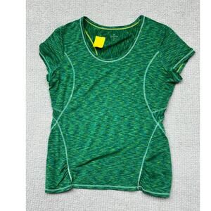 Athleta Women's Short Sleeve Green Athletic Shirt Size XL #61680
